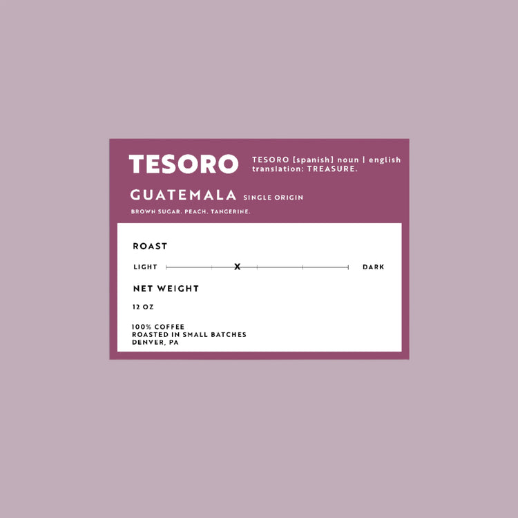 Sticker of TESORO Guatemala - Bodega Coffee