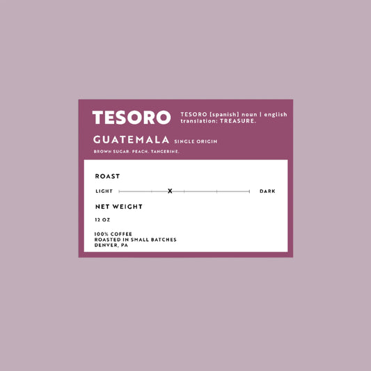 Sticker of TESORO Guatemala - Bodega Coffee